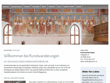 Tablet Screenshot of kunstwanderungen.ch
